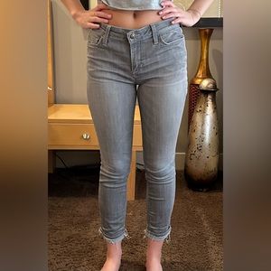 Joe’s grey skinny jeans